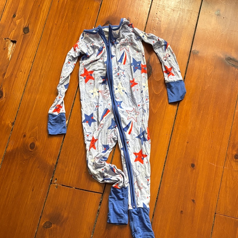 Little Sleepies Stars and Stripes zippie